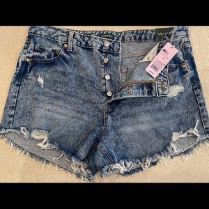 SUPER HIGH RISE JEAN SHORTS